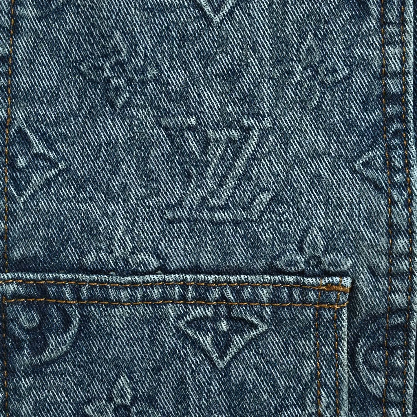 Louis Vuitton/Louis Vuitton embossed denim jacket